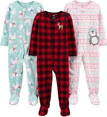 Carter's Toddlers Loose-Fit Flame Resistant Fleece Footed Pajamas , 4T *