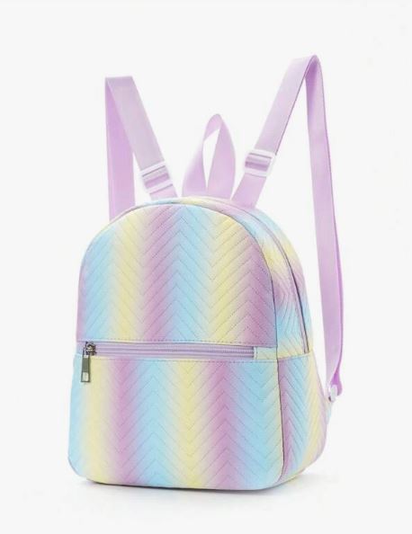Shein 1pc Children Girls Love Print Backpack */