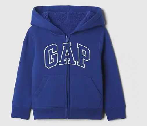 Gap Logo Sherpa-Lined Zip Hoodie, 4T /