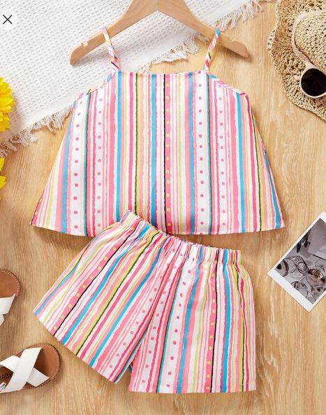 Shein Young Girl Casual & Cute Two Piece Set, 4T /