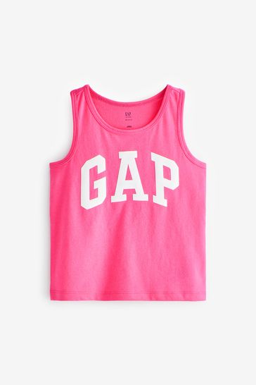 GAP Pink Logo Tank Top, 12T*/