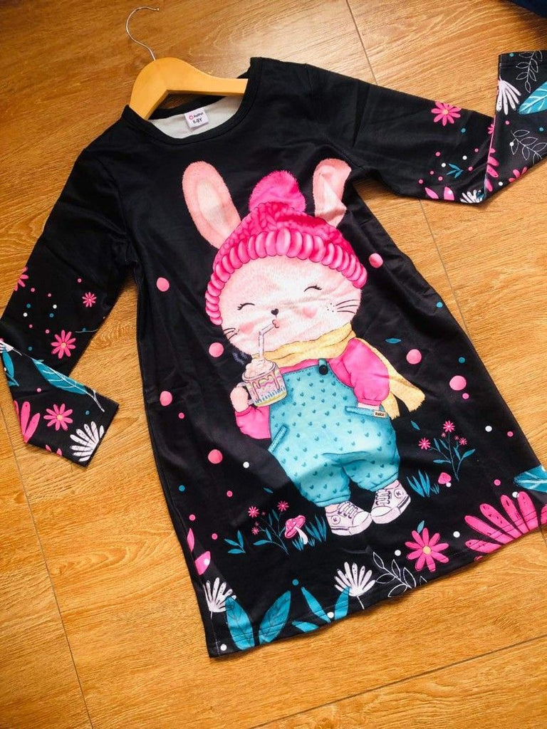 Pat Pat Young Girls' Cute Long Sleeve Dress, 9-10T /