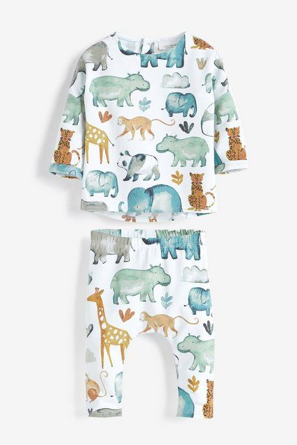 Next  2pcs Animals Pajama For Baby, 1.5- 2T*