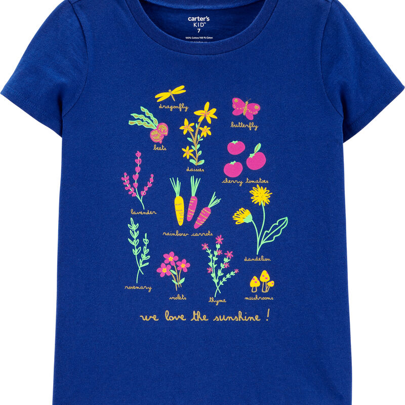 Carter's Flowers T-shirt For Kids, 7T*
