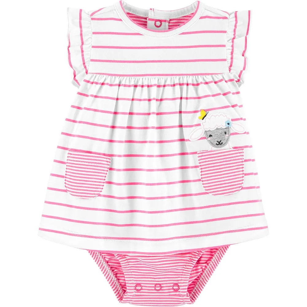 Carter's Striped Sheep Jersey Sunsit For Baby, 24M*
