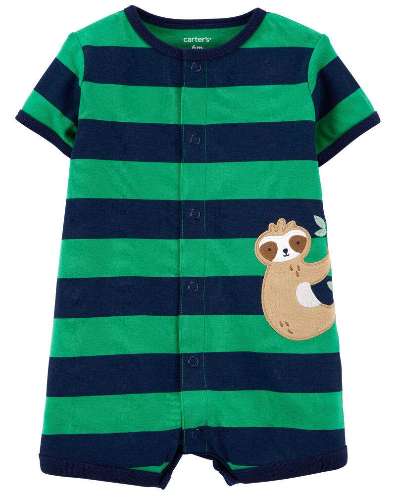 Carter's Sloth Snap-Front Romper For Baby, 12M*