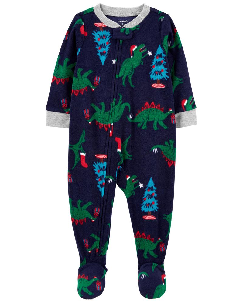 Carter's Baby 1-Piece Christmas Dinosaur Fleece Footie PJs, 18M*