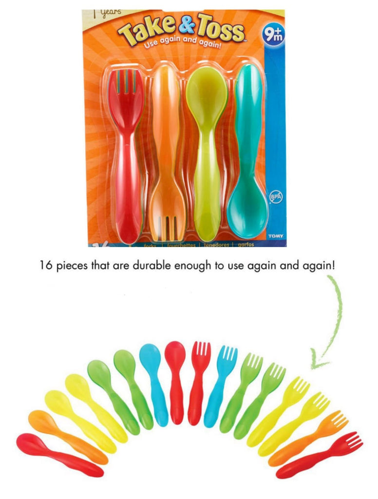 Take & Toss 16 Pcs Forks - Spoons*