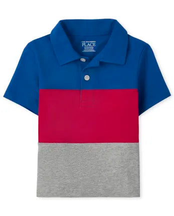 Ch. Place Colorblock Jersey Polo for Baby, 12-18M*