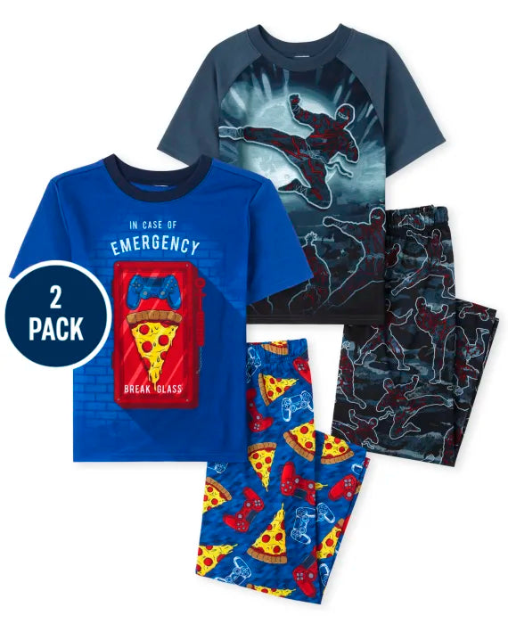 CH. Place Boys Ninja Food Pajamas 2-Pack, 5-6T*
