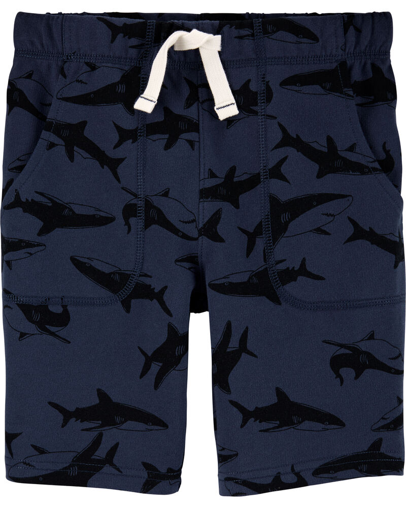 Carter's Shark Print Shorts For Kids, 4T*