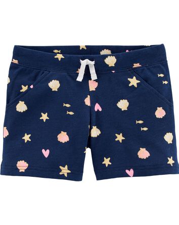 Carter's Seashell Pull-On French Terry Shorts*