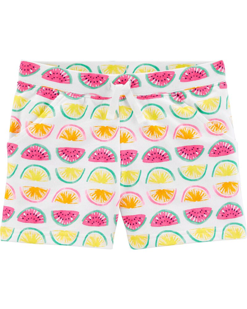 Carter's Fruit Pull-On French Terry Shorts for Kids, 4T*