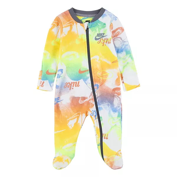 Nike Baby Logo Graphic Tie Dye Print Sleep & Play, 3M*