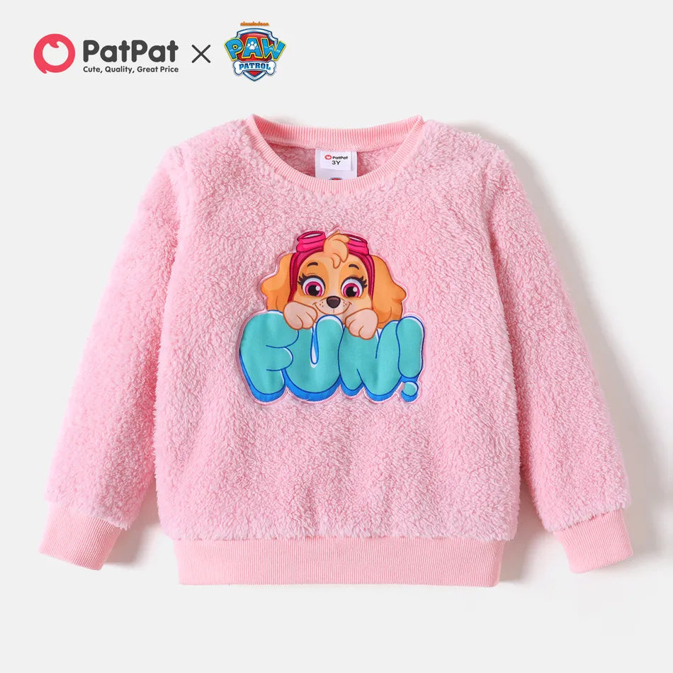 Pat Pat Paw Patrol Toddler Girl/Boy Embroidered Fleece Cotton Sweatshirt, 5-6T*\
