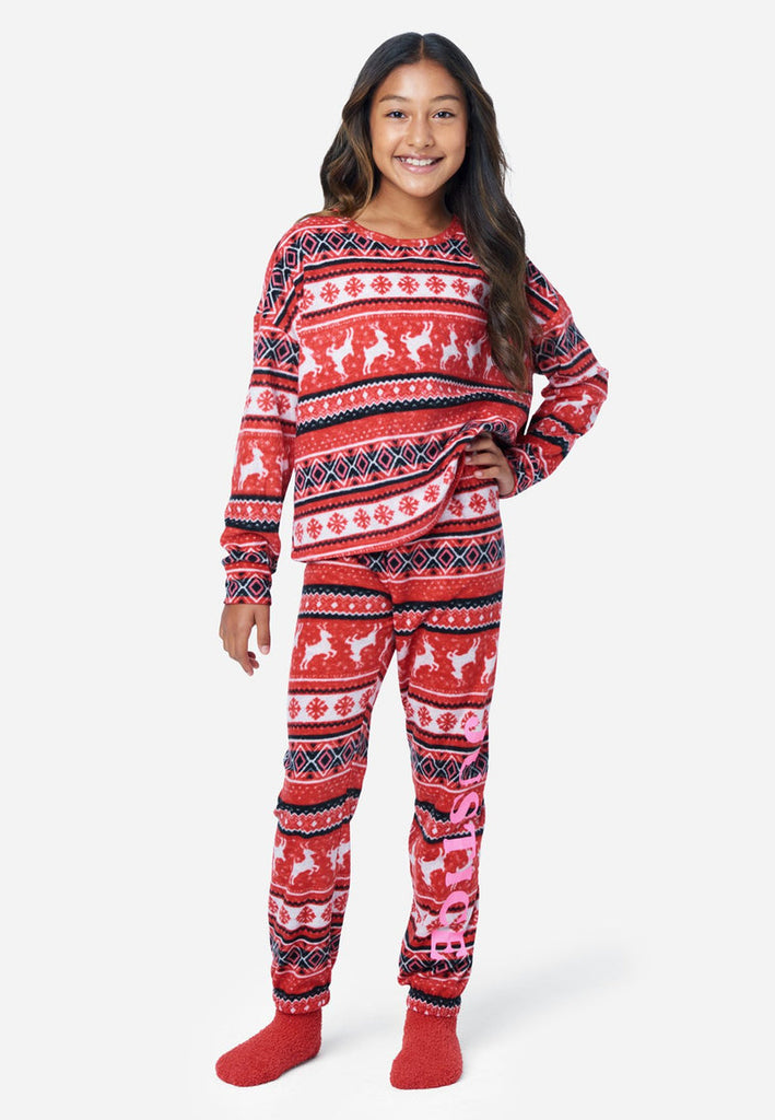 Justice Graphic & Patterned Packaged Pajama Set, 7-8T*