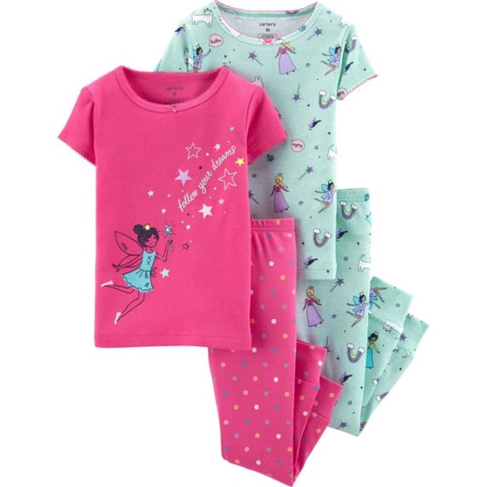 Carter's  4 Pieces Pajama For Kids, 2T*