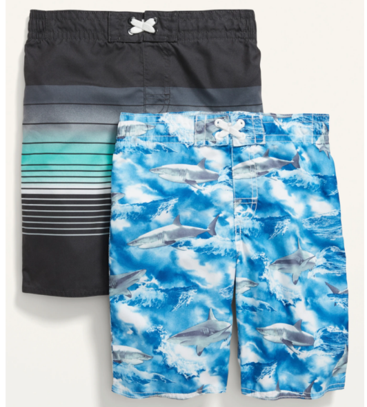 Old Navy Printed Board Shorts 2-Pack for Kids, 14-16T*