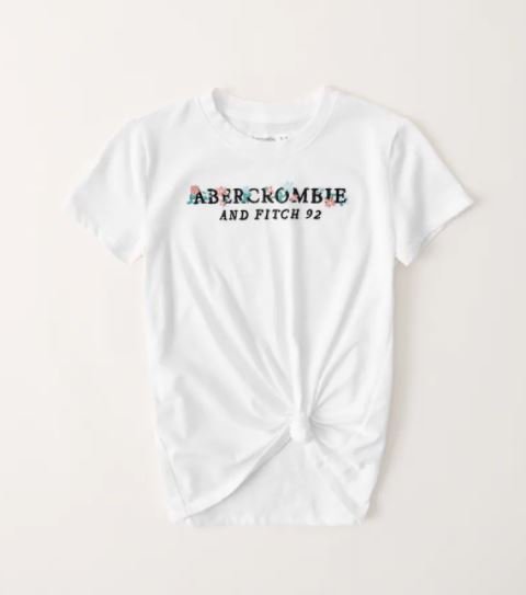 Abercrombie Knot-Front Logo Tee for Kids, 15-16T*