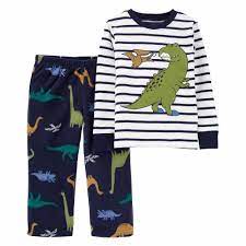 Carter's 2-Piece Dinosaur Cotton & Fleece PJs - Toddler Boy, 5T*