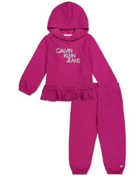 CK. Baby-Girls 2 Pieces Hooded Joggers Set, 24M*