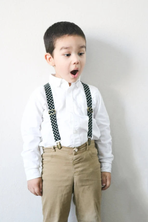 Amazon  Polka Dot Suspenders For Kids*