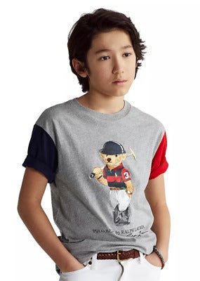 Polo Ralph Big Boys Football Polo Bear Cotton T-shirt, 18-20T*